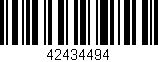 Código de barras (EAN, GTIN, SKU, ISBN): '42434494'