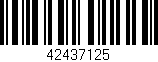 Código de barras (EAN, GTIN, SKU, ISBN): '42437125'