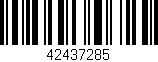 Código de barras (EAN, GTIN, SKU, ISBN): '42437285'