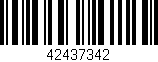 Código de barras (EAN, GTIN, SKU, ISBN): '42437342'