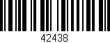 Código de barras (EAN, GTIN, SKU, ISBN): '42438'