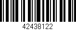 Código de barras (EAN, GTIN, SKU, ISBN): '42438122'