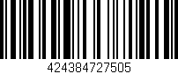 Código de barras (EAN, GTIN, SKU, ISBN): '424384727505'
