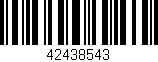 Código de barras (EAN, GTIN, SKU, ISBN): '42438543'