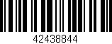 Código de barras (EAN, GTIN, SKU, ISBN): '42438844'