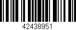 Código de barras (EAN, GTIN, SKU, ISBN): '42438951'