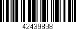 Código de barras (EAN, GTIN, SKU, ISBN): '42439898'