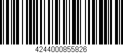 Código de barras (EAN, GTIN, SKU, ISBN): '4244000855826'