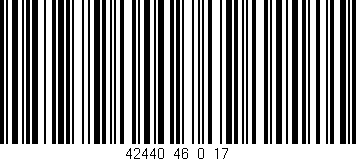 Código de barras (EAN, GTIN, SKU, ISBN): '42440_46_0_17'