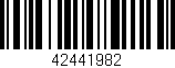 Código de barras (EAN, GTIN, SKU, ISBN): '42441982'