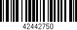 Código de barras (EAN, GTIN, SKU, ISBN): '42442750'