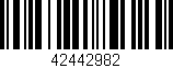 Código de barras (EAN, GTIN, SKU, ISBN): '42442982'