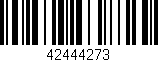 Código de barras (EAN, GTIN, SKU, ISBN): '42444273'