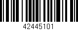 Código de barras (EAN, GTIN, SKU, ISBN): '42445101'