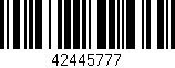 Código de barras (EAN, GTIN, SKU, ISBN): '42445777'