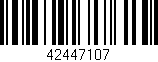 Código de barras (EAN, GTIN, SKU, ISBN): '42447107'