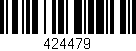 Código de barras (EAN, GTIN, SKU, ISBN): '424479'
