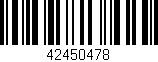 Código de barras (EAN, GTIN, SKU, ISBN): '42450478'