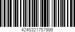 Código de barras (EAN, GTIN, SKU, ISBN): '4245321757998'