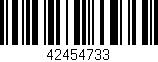 Código de barras (EAN, GTIN, SKU, ISBN): '42454733'