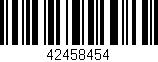 Código de barras (EAN, GTIN, SKU, ISBN): '42458454'