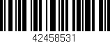 Código de barras (EAN, GTIN, SKU, ISBN): '42458531'