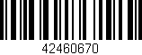 Código de barras (EAN, GTIN, SKU, ISBN): '42460670'