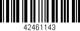 Código de barras (EAN, GTIN, SKU, ISBN): '42461143'