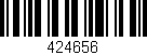 Código de barras (EAN, GTIN, SKU, ISBN): '424656'