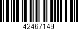 Código de barras (EAN, GTIN, SKU, ISBN): '42467149'