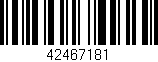 Código de barras (EAN, GTIN, SKU, ISBN): '42467181'