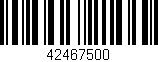 Código de barras (EAN, GTIN, SKU, ISBN): '42467500'