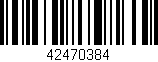 Código de barras (EAN, GTIN, SKU, ISBN): '42470384'