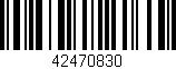 Código de barras (EAN, GTIN, SKU, ISBN): '42470830'