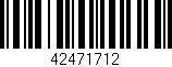 Código de barras (EAN, GTIN, SKU, ISBN): '42471712'