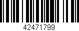 Código de barras (EAN, GTIN, SKU, ISBN): '42471799'