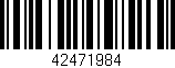 Código de barras (EAN, GTIN, SKU, ISBN): '42471984'
