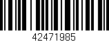 Código de barras (EAN, GTIN, SKU, ISBN): '42471985'