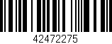 Código de barras (EAN, GTIN, SKU, ISBN): '42472275'