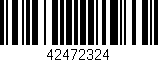 Código de barras (EAN, GTIN, SKU, ISBN): '42472324'
