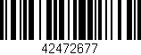 Código de barras (EAN, GTIN, SKU, ISBN): '42472677'