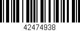 Código de barras (EAN, GTIN, SKU, ISBN): '42474938'