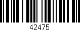 Código de barras (EAN, GTIN, SKU, ISBN): '42475'