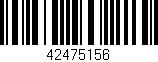 Código de barras (EAN, GTIN, SKU, ISBN): '42475156'