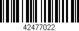 Código de barras (EAN, GTIN, SKU, ISBN): '42477022'