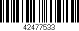 Código de barras (EAN, GTIN, SKU, ISBN): '42477533'