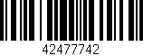 Código de barras (EAN, GTIN, SKU, ISBN): '42477742'