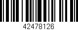 Código de barras (EAN, GTIN, SKU, ISBN): '42478126'