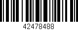 Código de barras (EAN, GTIN, SKU, ISBN): '42478488'