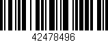 Código de barras (EAN, GTIN, SKU, ISBN): '42478496'